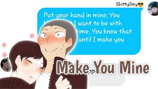 Haikyuu texts  Tanaka confesses to Ennoshita Make You Mine EnnoTana [upl. by Dorella]