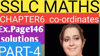 SSLC MATHS CHAPTER 6 coordinatesExpage146solutionsPart4 [upl. by Zarla]