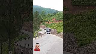 Hilly road vs Bus  awesome  beautiful scenery music automobile bus hillyroad [upl. by Ylam]