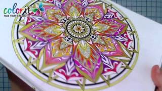 Mandalas To Color by ColorIt Time Lapse [upl. by Jazmin]