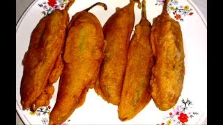 Mirchi Bajji Recipe English Subtitles [upl. by Frear]