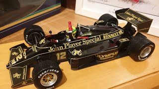 118 Ayrton Senna 1985 Portugal GP 1st Win NEW Minichamps Release  Lotus 97T  F1 Diecast Review [upl. by Gaile995]