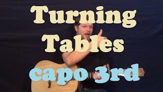 Turning Tables Adele Guitar Lesson Easy Strum Chords How to Play Turning TablesTutorial [upl. by Atiloj692]