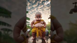 little monk so cute baby has kegi mange song wala short video 😍💪🤩😍📋😘😄😅 [upl. by Nima]