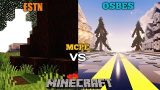 ESTN Shader Vs OSBES Shader New updateUltra Realistic Shaders Mcpe [upl. by Aisayt]