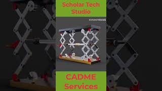 Scissor lift mechanism solidworkstutorialsforbegineers solidworks mechanicaldesign animation [upl. by Ruel]