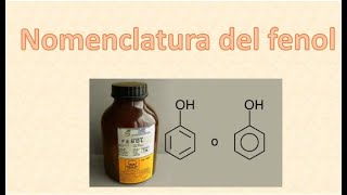 Nomenclatura de fenoles [upl. by Tesil]