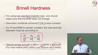 Lecture 15  Mechanical Properties Hardness Test [upl. by Griffis122]