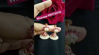 Jimikki jkkvcollections trending goldearrings jimikkikammal jimikki shortvideo shorts [upl. by Civ]