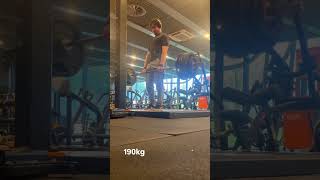 Deadlift PR of 190kg at 85kg BW [upl. by Rekab238]