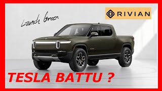 Le Rivian R1T peut coiffer le Tesla Cybertruck sur le poteau [upl. by Ynnaj]