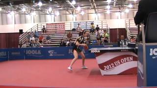 Jiaqi Zheng vs Liu Juan Womens Singles US Open Table Tennis Video Snapshots 2012 0704 130716 [upl. by Asamot309]