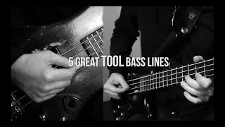 5 quotTOOLquot Bass Lines [upl. by Tteirrah]