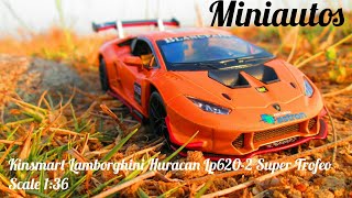 Kinsmart Lamborghini Huracan Lp6202 Super Trofeo Scale 136 [upl. by Audri751]