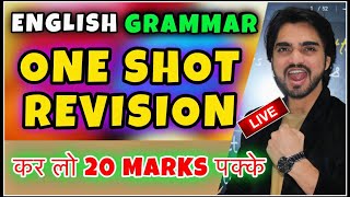 Live Class 10th English Full Revision Of Grammar  CBSE Class 10th Grammar One Shot  Watch Now [upl. by Ahsilat]