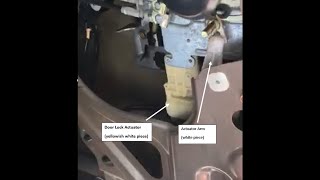 How To Change Passenger Lock Actuator in Second Generation Honda Odyssey 2004 [upl. by Namhar]