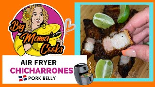 Air Fryer CHICHARRONES  Air Fryer Pork Belly Dominican Style ENGLISH VIDEO [upl. by Ardnuaed]