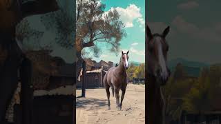 Horse in town horse countrysongs wildwest [upl. by Nimoynib443]