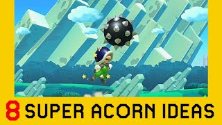 8 Ideas with the Super Acorn Part 2  Super Mario Maker 2 [upl. by Tisbee]