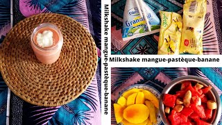 L👀K OUR MILKSHAKE RECIPEMILKSHAKE MANGUEPASTÈQUEBANANE [upl. by Leahcimed265]