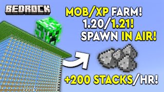 BEST MOBXP Farm 121 Minecraft Bedrock Tutorial  109000HR  MCPEXboxPSSwitchPC [upl. by Sipple]