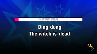 Ding Dong The Witch Is Dead  Wizard Of Oz KARAOKE [upl. by Aehr]