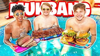 Hot Tub BARBEQUE MUKBANG w Kris and Jesser Tub Sesh [upl. by Bevon]