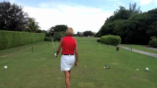 How To Hit Your Driver Longer And Straighter  Nancy Stuart Golf [upl. by Idnahs]