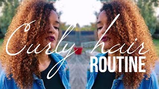 ROUTINE CAPILLAIRE CURLY HAIR  COLORATION SOINS amp ACCESSOIRES [upl. by Maire]