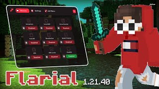 FIRST MINECRAFT BEDROCK CLIENT UPDATED TO 12144  Flarial Client 12140 [upl. by Notlim]