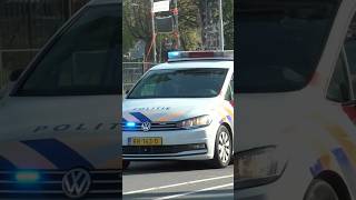 Politie touran rijopleiding mets spoed door Nijmegen emergency police politie polizei [upl. by Tudor]