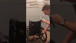 How to Fold the Liberty FT Wheelchair by Ki Mobility [upl. by Ross]