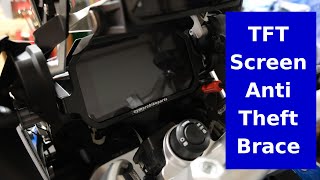 Install TFT Screen Anti Theft Brace on BMW R1250GS  Tech Talk [upl. by Elehcar]