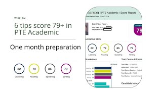 6 tips score 79 in PTE Academic template for 80 points [upl. by Hanyaz]