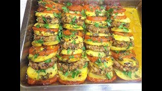 Быстрое вкусное блюдо из картофеля и фарша Празднично и быстро [upl. by Antonino66]