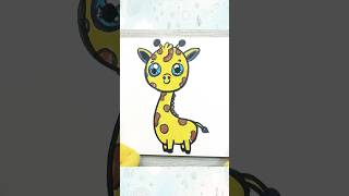 🦒 Colorea una Jirafita Kawaii 🌟 Tutorial Divertido jirafakawaii colorear kidsart doodlehands2 [upl. by Enael]