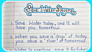 save water slogans in english  slogans on save water [upl. by Armil]