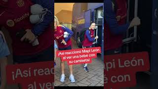 Así reacciona Mapi León al ver una bebe con su camiseta [upl. by Adriene870]