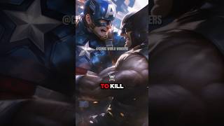 WOLVERINE beats CAPTAIN AMERICA wolverine hughjackman captainamerica marvelstudios fyp [upl. by Kalin]