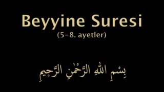 BEYYİNE SURESİ 58 AYETLER EZBERLE HER AYET ON TEKRAR [upl. by Attelocin]