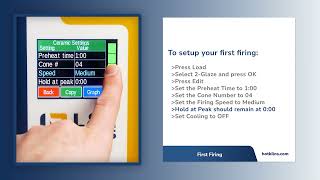 First Firing on an LampL Kiln Genesis Control [upl. by Leff]