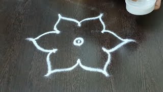 rangoli designs  beautiful daily kolam  Easy and simple muggulu [upl. by Leinehtan255]