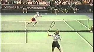 Hana Mandlikova battles Martina Navratilova  1985 Madison Square Garden SF [upl. by Candice594]