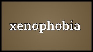 Xenophobia Meaning [upl. by Hearsh]