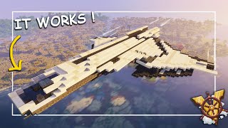 Minecraft Create Trailer WORKING Space Ship  Plane With Valkyrien Skies [upl. by Liris542]