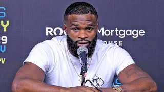 Tyron Woodley  POST FIGHT PRESS CONFERENCE vs Jake Paul [upl. by Aisatnaf996]