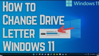 How to Change Drive Letter in Windows 11 [upl. by Anippesuig]