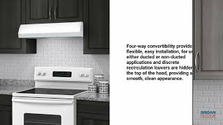 Broan BXT1 Series Range Hood Features and Introduction Video  KitchenSourcecom [upl. by Akihsay]