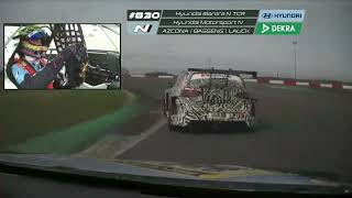 Onboard 830 Mikel Azcona ElantraTCR Hyundai Motorsport N ADAC 24h Nürburgring Qualifiers [upl. by Kopple]