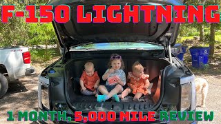 F150 LIGHTNING 1 MONTH 5000 MILE REVIEW [upl. by Eatnhoj324]